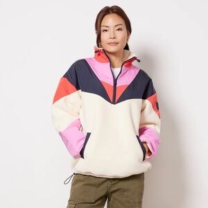 Sweaty Betty Retrograde Colorblock Quarter Zip Jacket/ sweatshirt hoodie size M